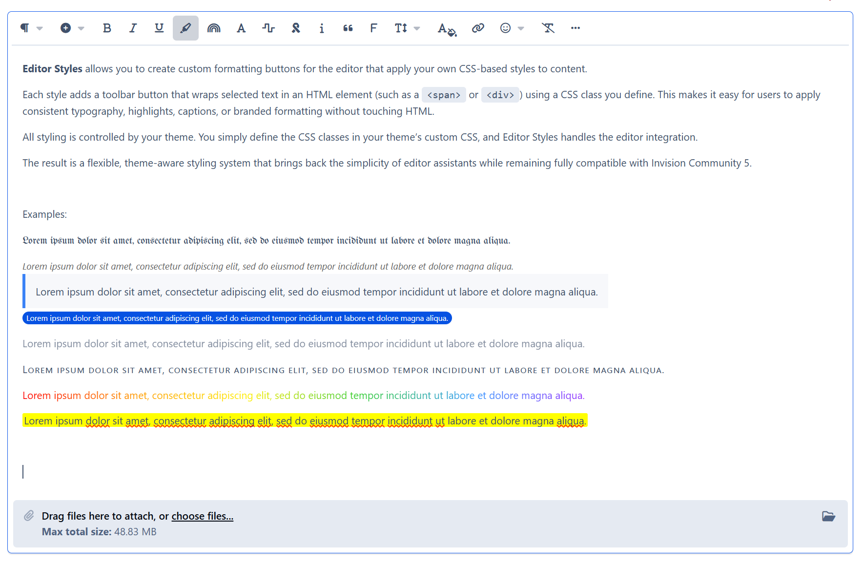 Editor Styles